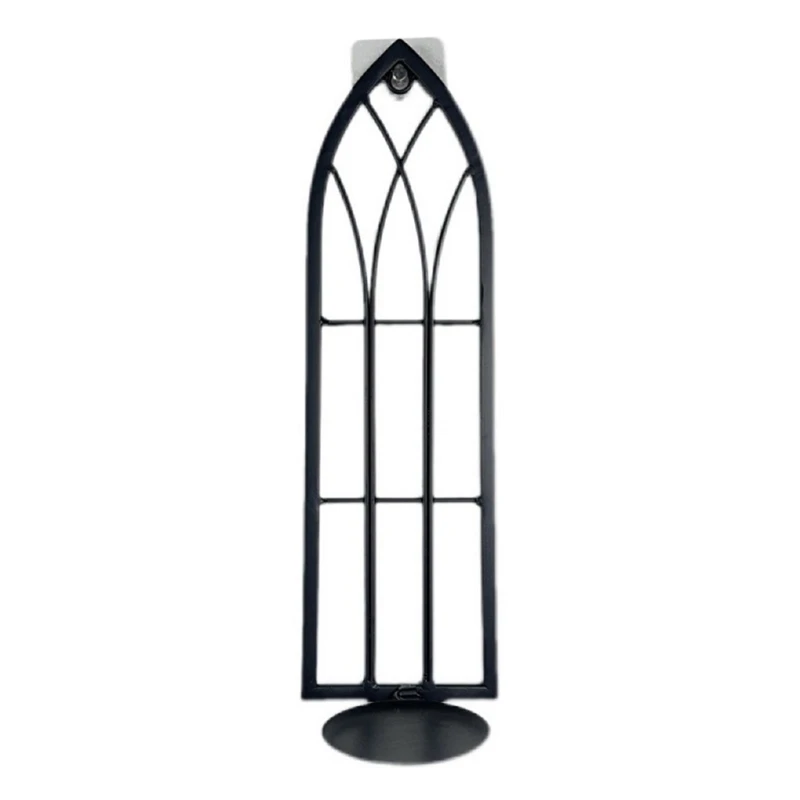 

Wrought Iron Holder Candlestick Wall Hanging Sconce Perfectly Gift