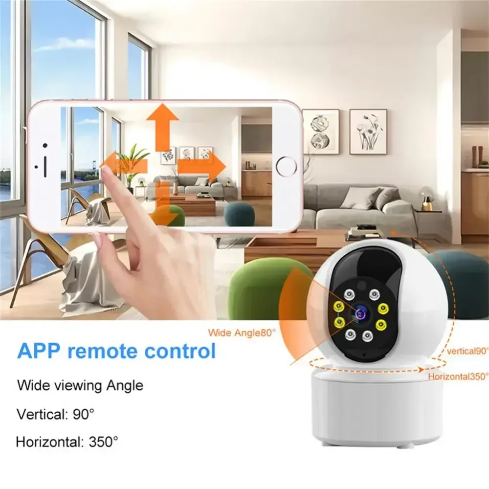 Indoor CCTV Camera With Auto Tracking Baby Monitor Home Remote Mobile Phone 1080p Hd Ip Camera Wifi Wireless Surveillance Camera