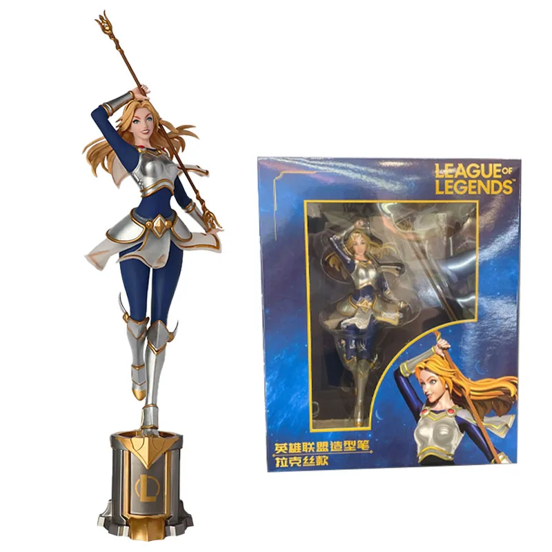 22CM MORSTORM LOL Lux Luxanna Crownguard the Lady of Luminosity 3D Styling Pen League of Legend Anime Figure Model Action Toys 리뷰 및 추천