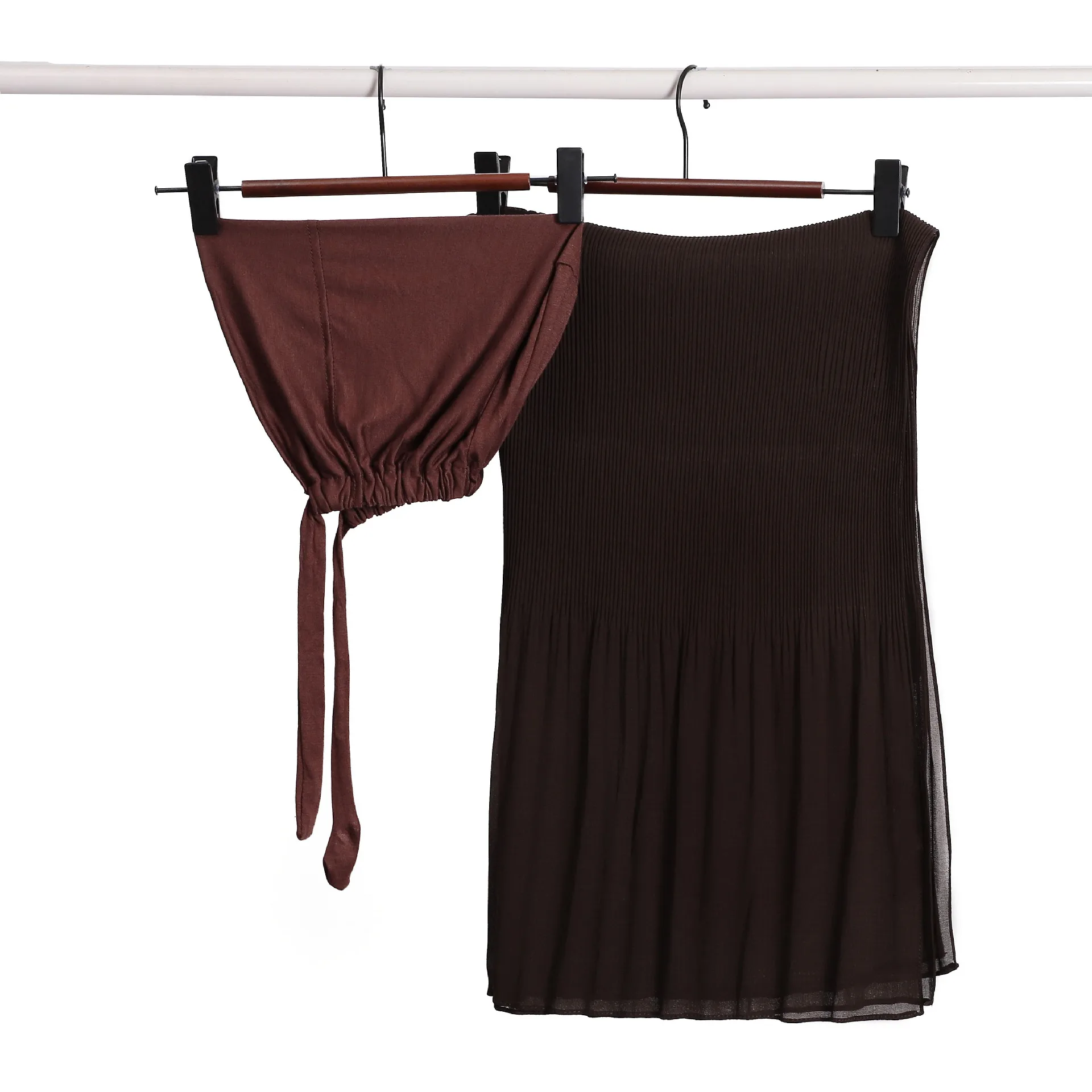 2 pçs chiffon longo cachecol e chapéu de renda conjunto muçulmano hijab underscarf bonnet boné islam cachecóis instantâneos turbante babados xales envoltórios