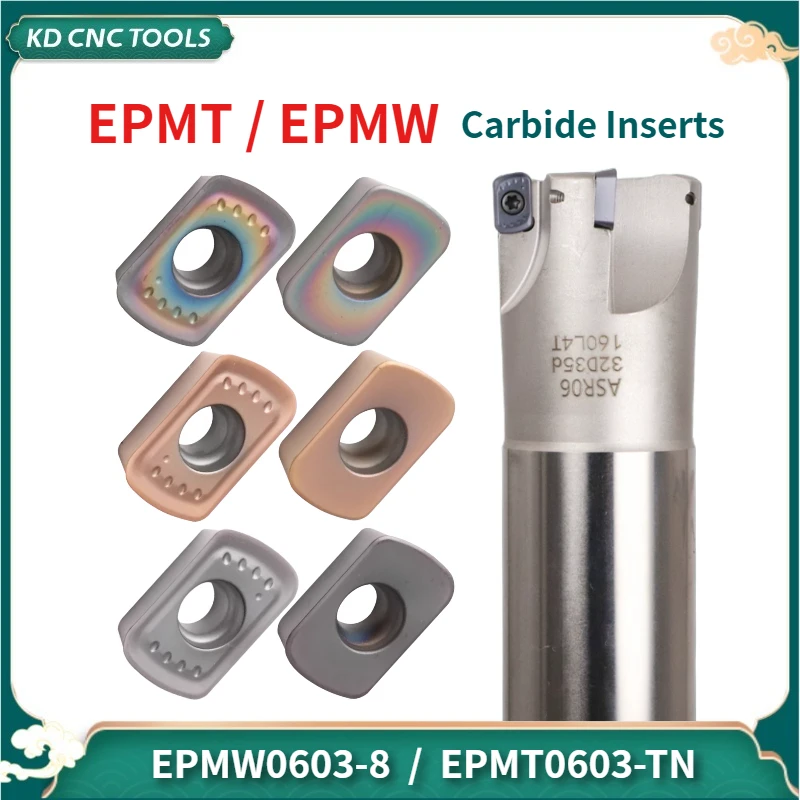 

EPMW0603 EPMT0603 Carbide High Feed Milling Cutter inserts Thread Milling Cutter Head Insert For ASR06 milling cutter head / bar