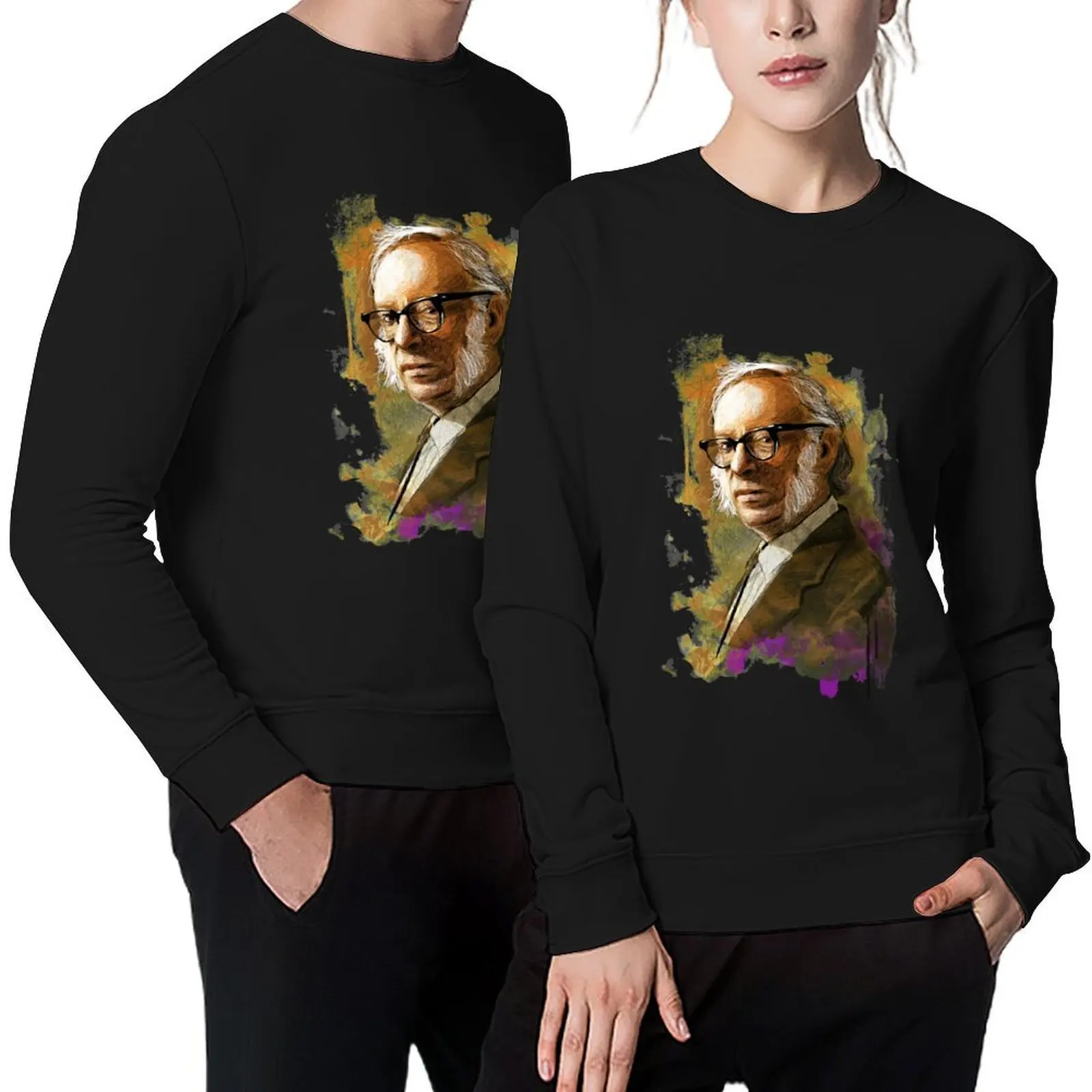 

Isaac Asimov Portrait Pullover men's winter sweater tracksuit men's sweat-shirt set fashion men new sweatshirt