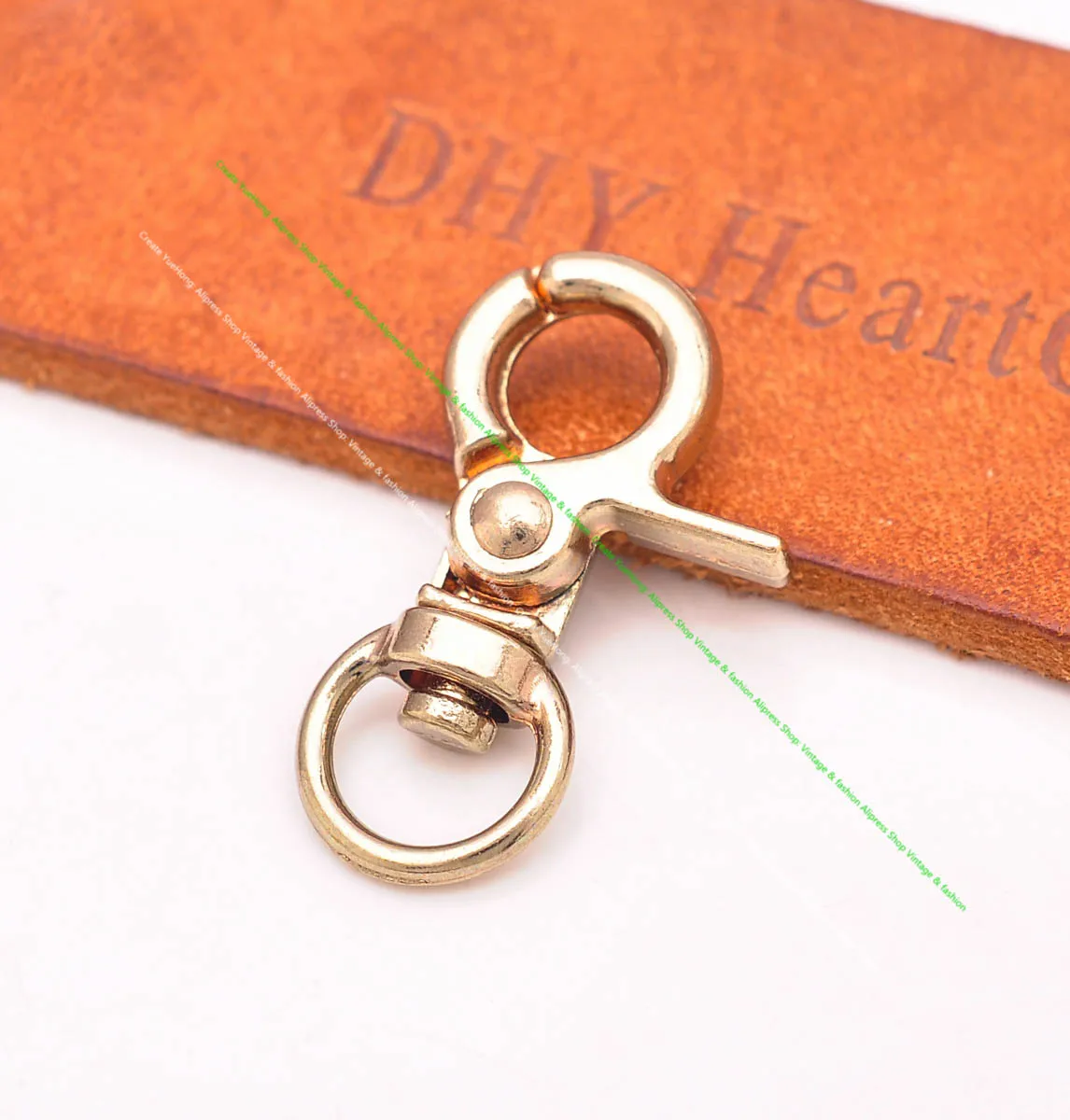 5x Gold Swivel Trigger Clip Lobster Clasp Snap Hook Handbag Key Ring Wallet Chain Key Chain Clasp