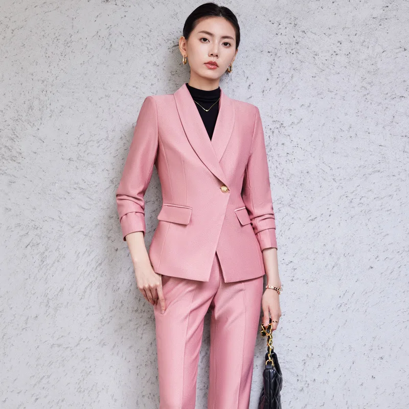 Commuter suit suit women2024autumn new high-end casual British style fashion temperament goddess styleolsuit