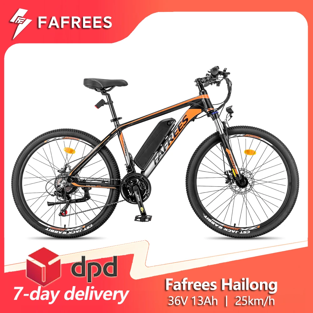 Fafrees 26 Hailong One Electric Bicycle for Men Mountain Bike 250W E-bike 36V 13AH Lithium Battery Electric Bike