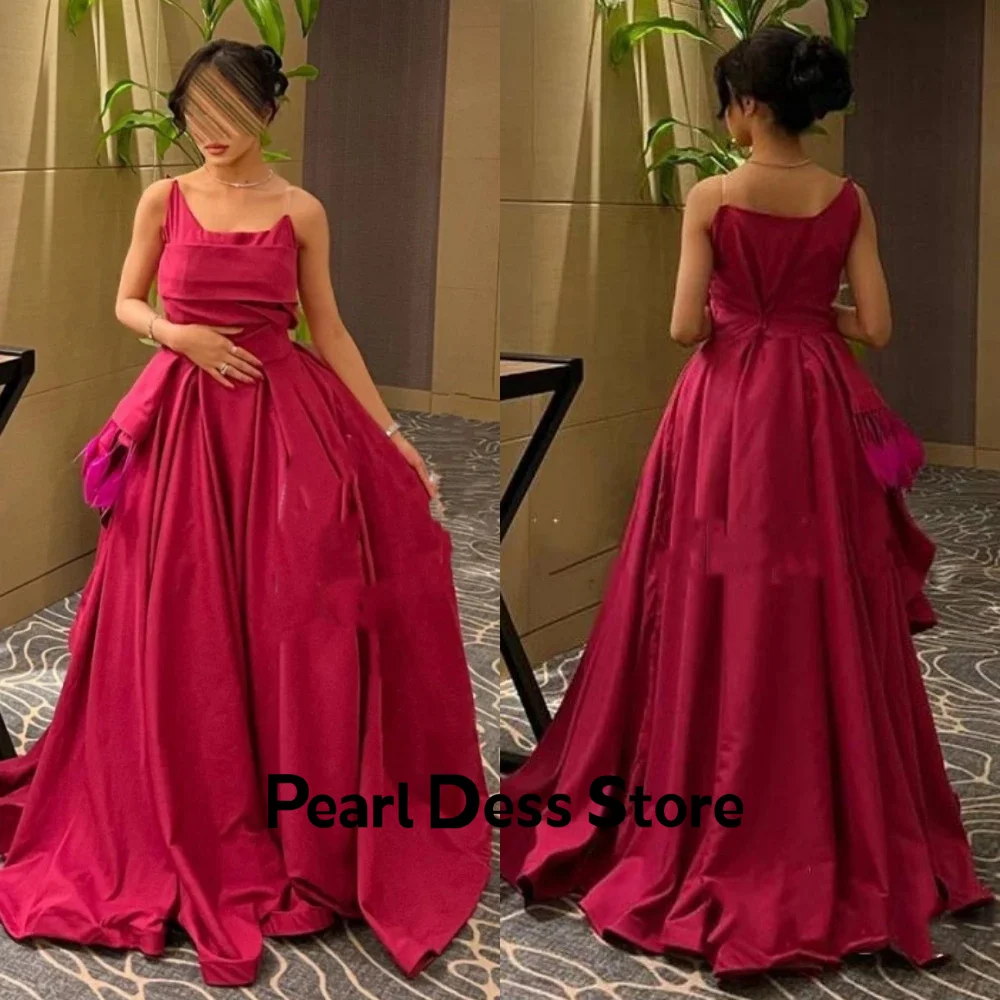 

2024 Saudi Arabia Pleated Ball Dress Strapless Wedding Party Dress Customized Floor Length