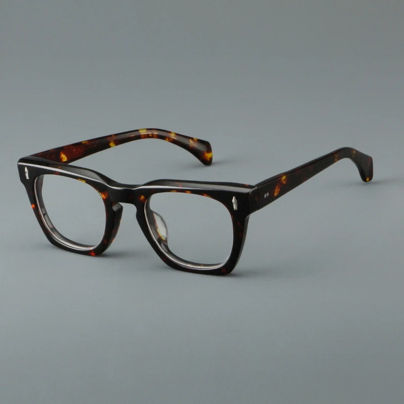 New personality tortoise shell color glasses frame retro 98765 acetate fiber glasses frame for men.