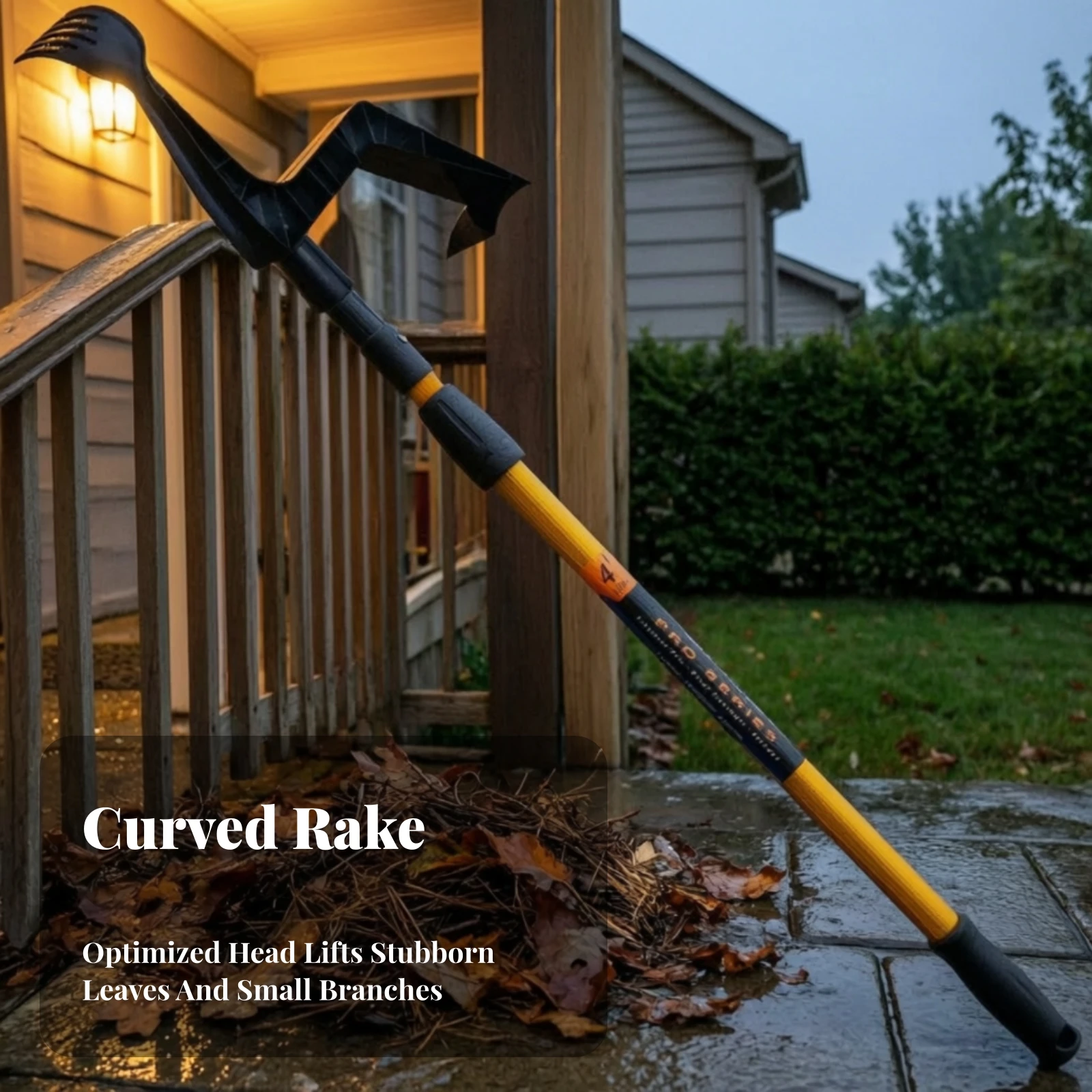 Gutter Cleaning Tool Pole-Mounted Gutter Rake Hard ABS Universal for Homeowners, Leaf Cleanup, Roof Maintenance