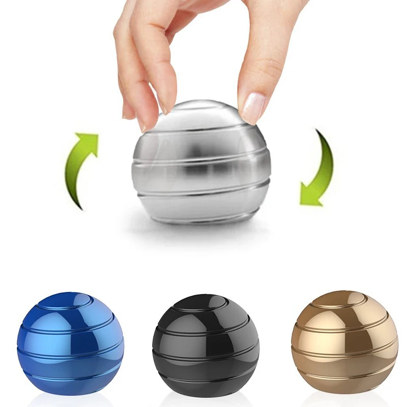 

Desk Stress Relief Toys Rotating Spherical Gyroscope Adult Office Kid Classroom Fidget Toy Optical Illusion Flowing Toy For