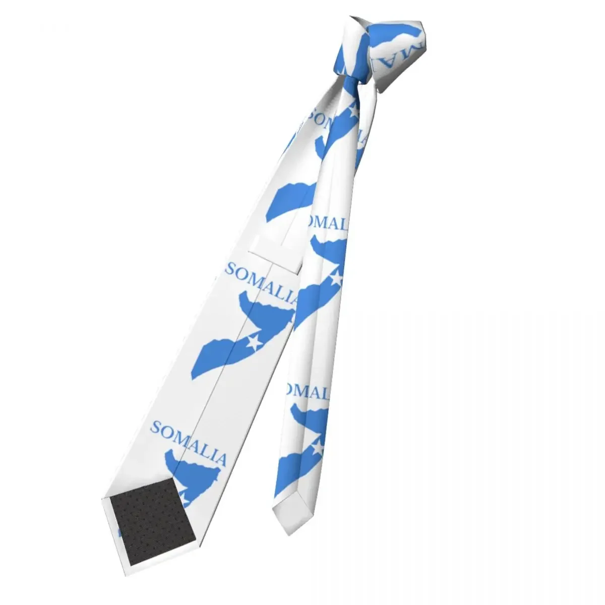 Somalia Flag Map Neckties Unisex 8 cm Somali Neck Tie for Men Silk Wide Shirt Accessories Gravatas Wedding  Business