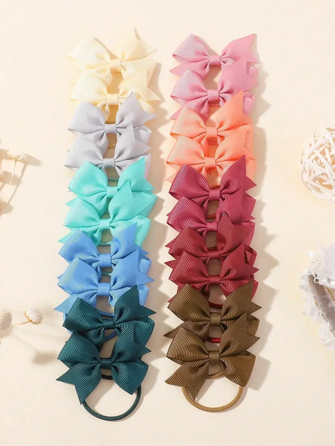 20 Teile/los Schöne Bowknot Haarband Band Kopf Seil für Mädchen Boutique Headwear Kinder Haar Zubehör Geschenke Großhandel