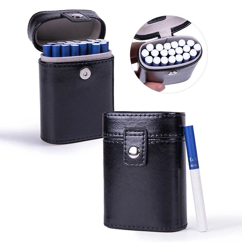 

PU Leather Cigarette Case Box Holder Container Lighter Cigarette Box Case Lighter Cover Cigarette Storage Case Box Men's Gift