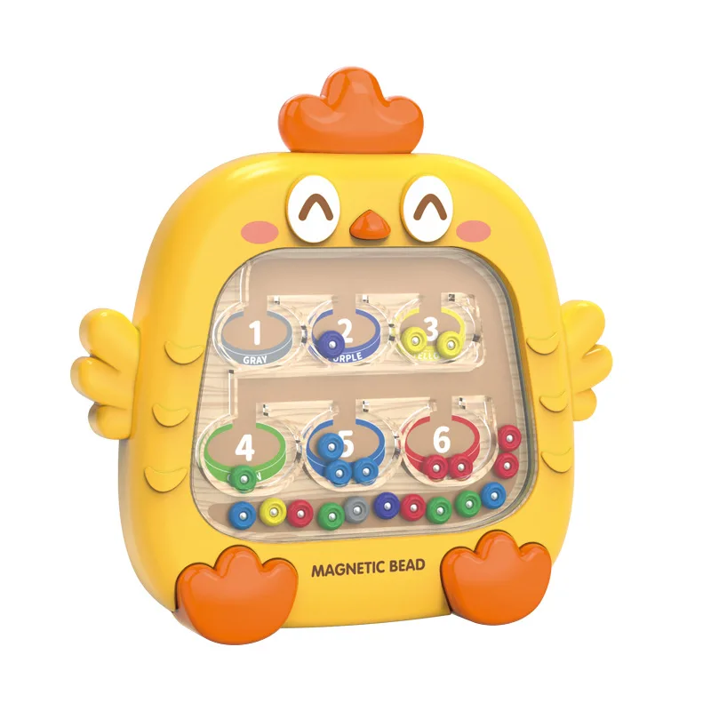 Cute Cartoon Chick Magnetic Pen Drawing Board Logical Thinking Exercise Children Puzzle Colour Classification Toys Kids Gift