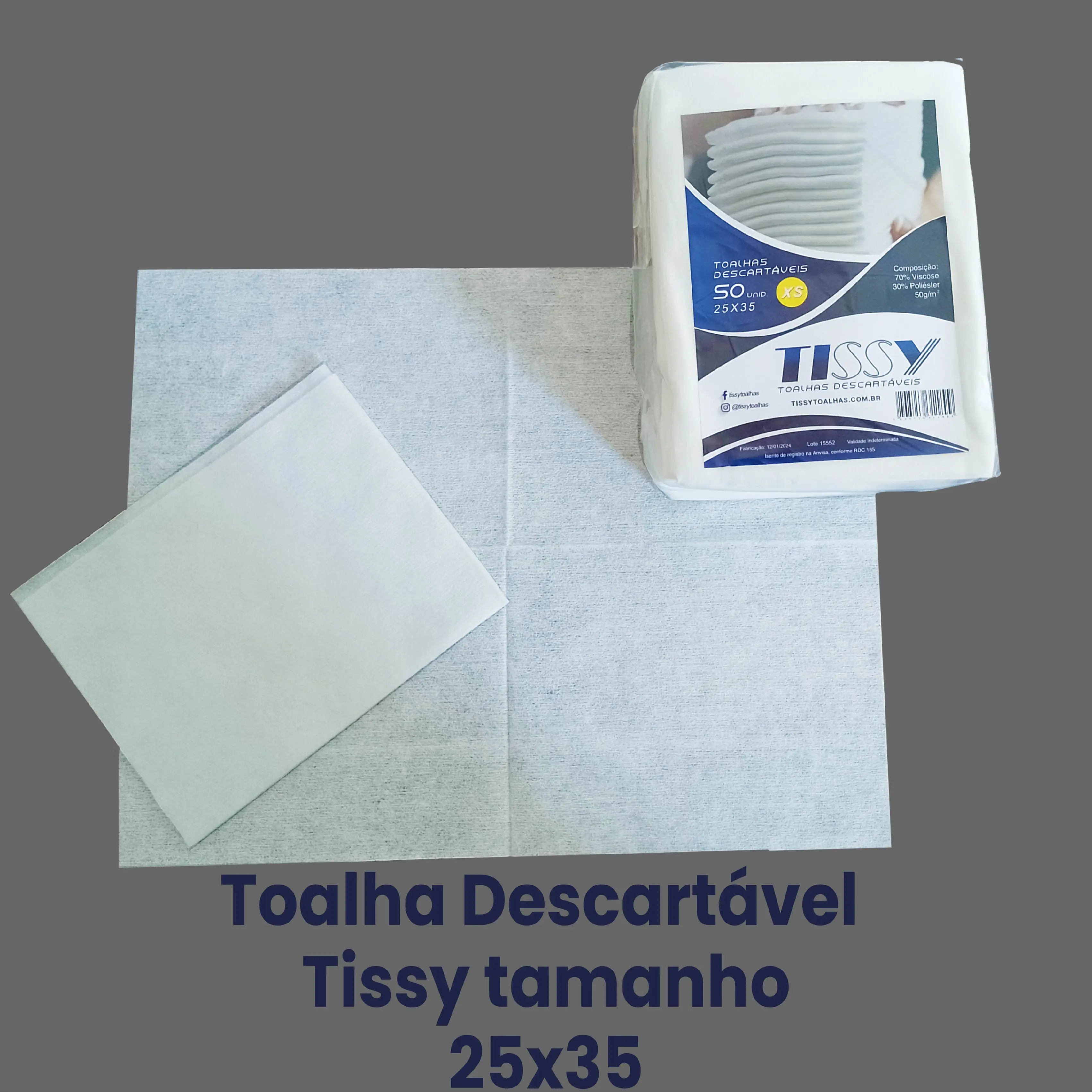 DISPOSABLE TOWELS 300 TISSY UNITS 25x35 HIGH QUALITY