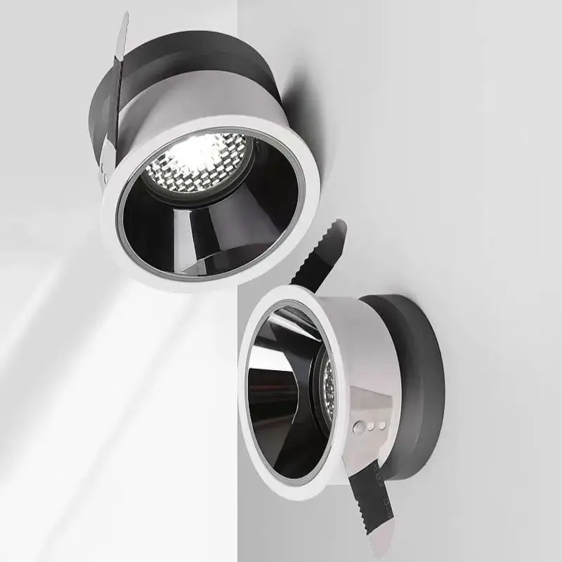 

Modern LED Ceiling Spot light Downlight Indoor Lighting Recessed Round Spotlight For Commercial Living Room Dining Bedroom COB