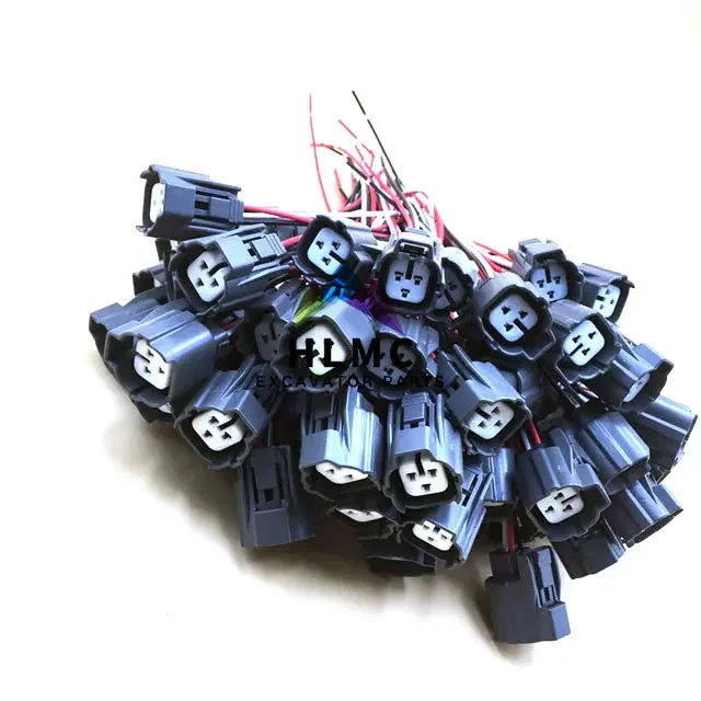 Excavator Accessories SK300-6 Sensor Harness 3pin Plug Connector 3Lines