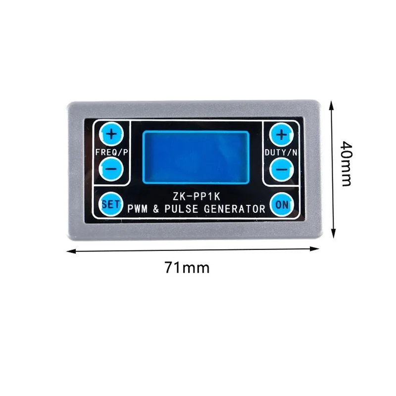 Imagem -06 - Dual Mode Lcd Pwm Signal Generator 1-channel 1hz150khz Frequência de Pulso Pwm Duty Cycle Ajustável Gerador de Onda Quadrada Zk-pp1k