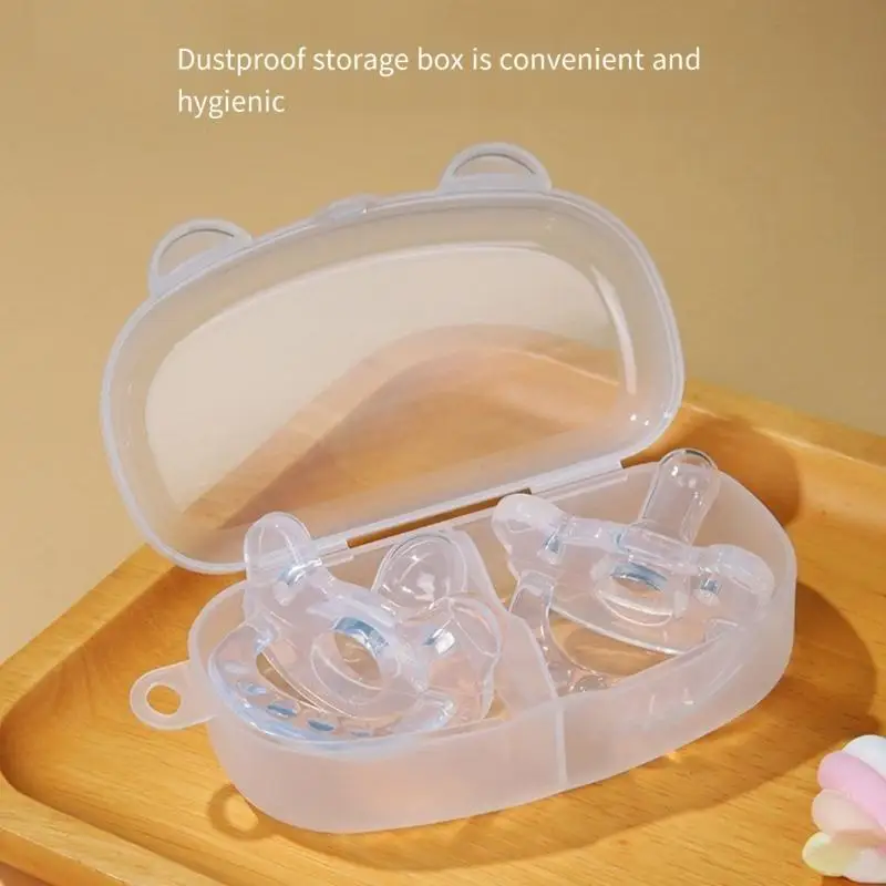 

D5QA 1 Set Ergonomic Design Baby Pacifier Breathable Silicone Pacify Pacifiers Soothing Anxiety and Stress for Anxious Infant