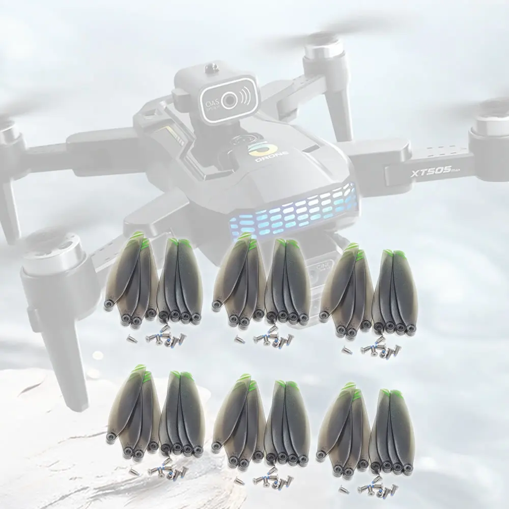 

LSRC XT505 Brushless Motor Foldable Drone LS-XT505 RC Quadcopter Spare Parts Maple Leaf Wing Fan Propeller Blade Props 48PCS