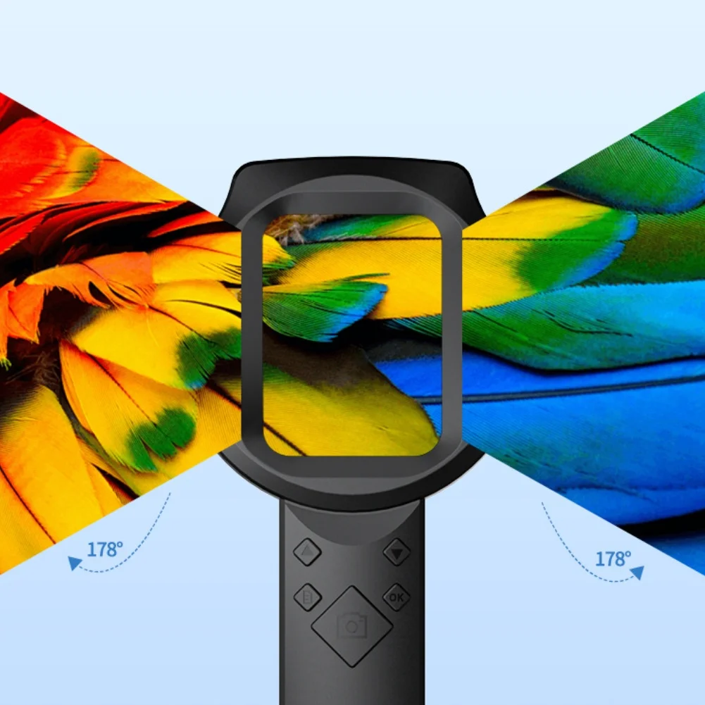 Portable 2.8 Digital Microscope: High-Definition Handheld Magnifier For Kids' ABS 19*10*3CM Digital Microscope Teaching Resource