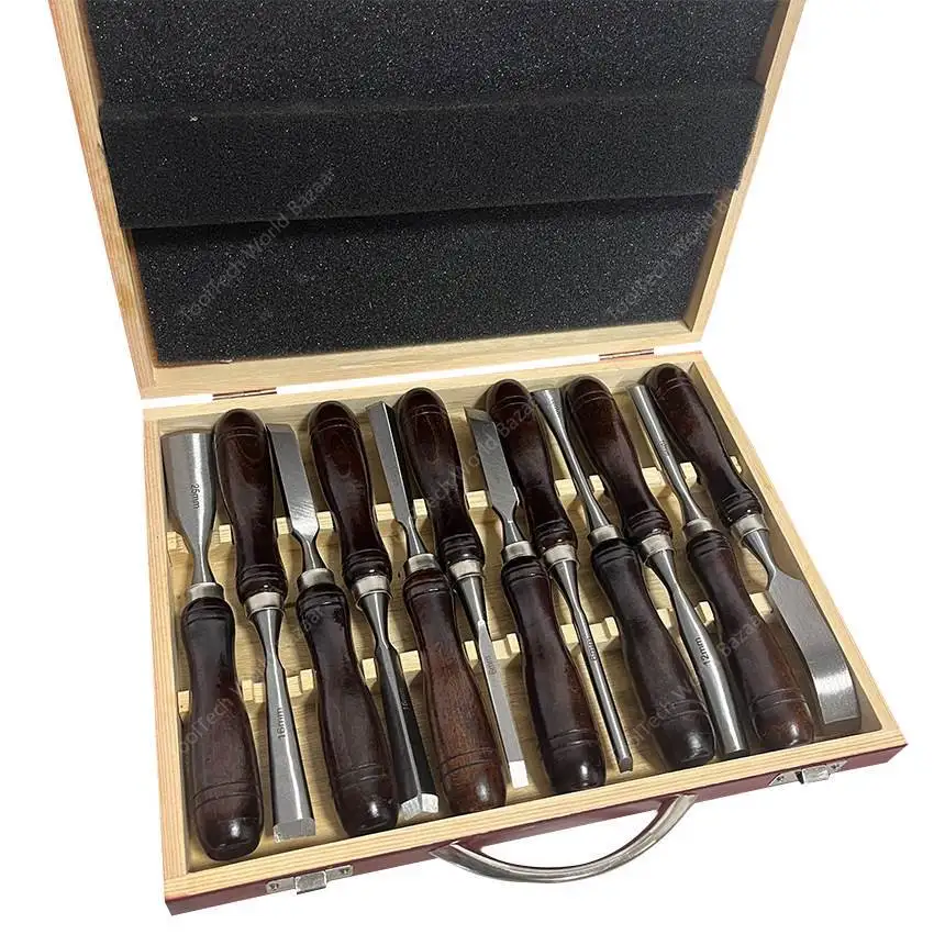 

Woodworking tools Woodworking chisel 12-piece set of engraving Engraving export 60CRV engraving chisel