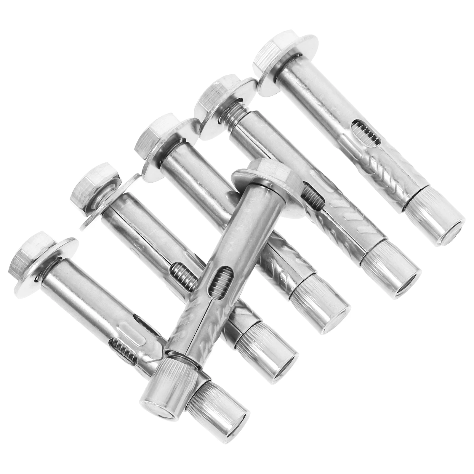 

6 Pcs Expansion Bolt Anchor Heavy Duty Fixing Anchors External Nuts Heavy Duty Stainless Steel Fixing Bolts Wall Mounting