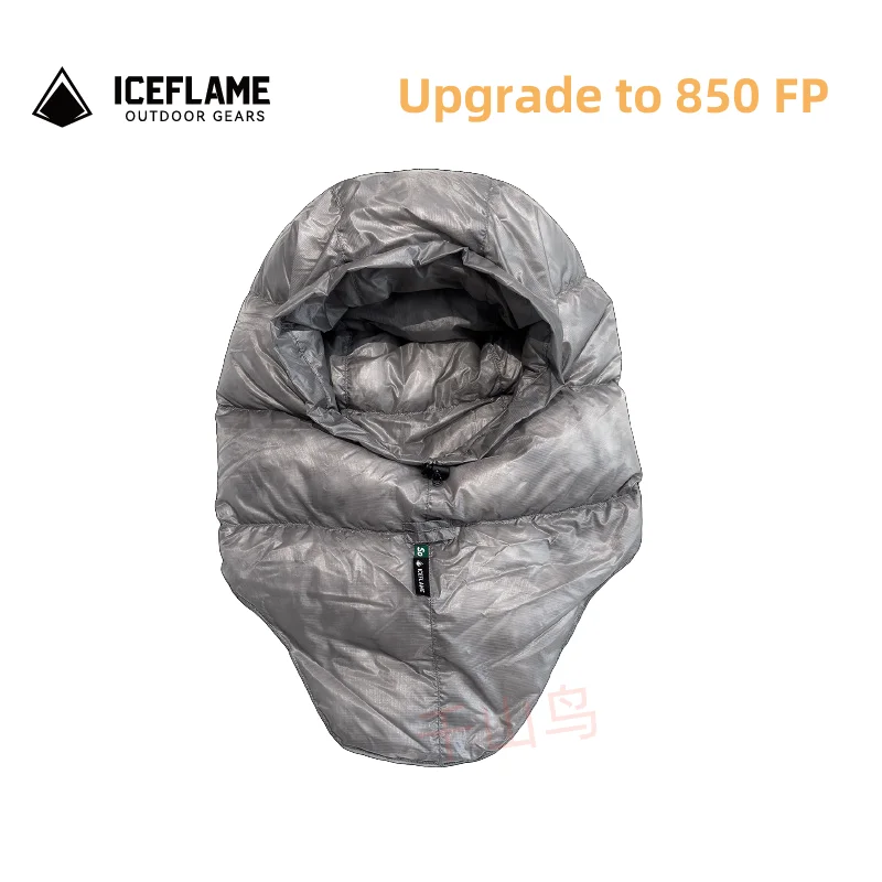 Ice Flame Outdoor Camping Winter Goose Down Hat Ultralight Cold-proof Keep Warm Adjustable Unisex Windproof Down Hat