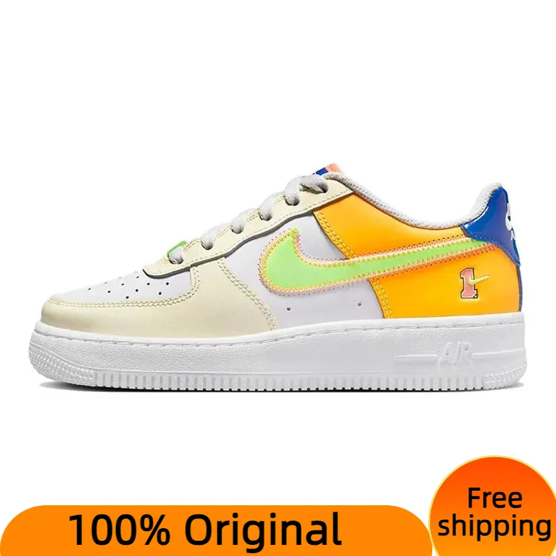 Nike Air Force 1 LV8 'Player One - Laser Orange' GS Sneakers shoes With Original Box