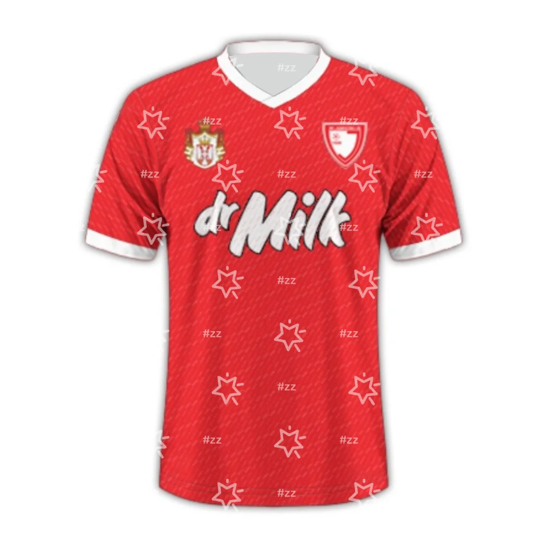 25-26 Serbian First League FK Jedinstvo Ub camiseta de fútbol local Otoño Deportes Seco rápidamente Camiseta para hombres Ropa para niños Camiseta