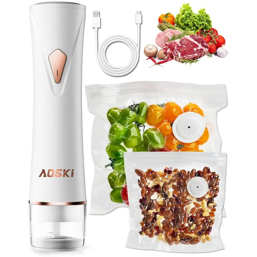 

Vacuum Sealer for Food Sealer Handheld Portable Vacuum Sealer Machine for Food Storage, Rechargeable Food Vacuum Sealing for Kit