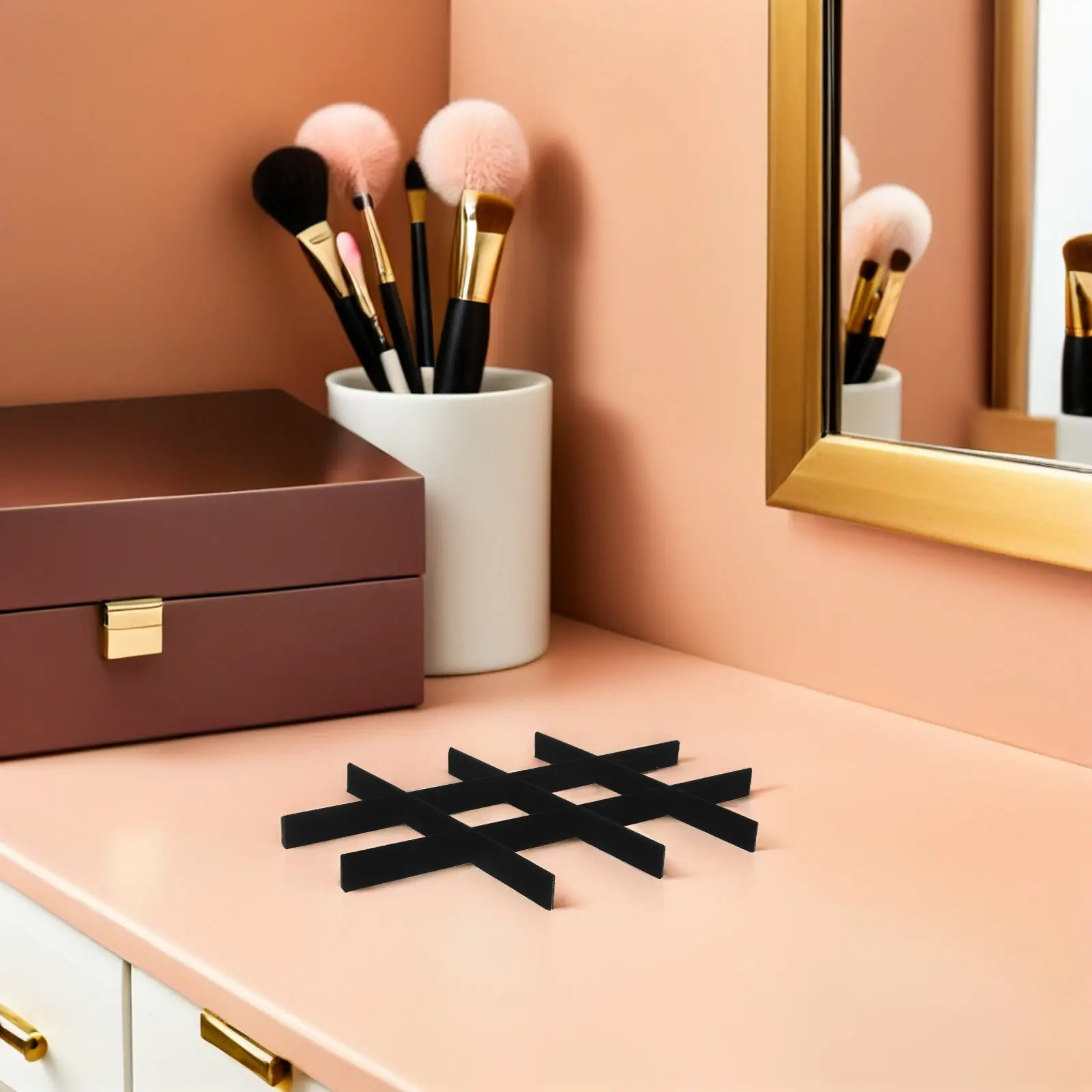 

Регулируемые разделители для ювелирных шкатулок: 12-секционный органайзер для хранения ожерелий, колец и браслетов, гибкие перегородки для шкатулок для украшений