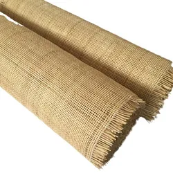 Tessitura di canna naturale vero materiale di riparazione in Rattan intrecciato a scacchi indonesiano per mobili sedia tavolo scarpiera Decor Hot