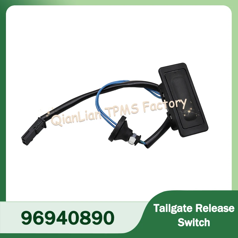 

96940890 Black ABS Case Opening Switch Tailgate Release Button Trunk For 2012-2019 Chevrolet Sonic Sedan Aveo Captiva