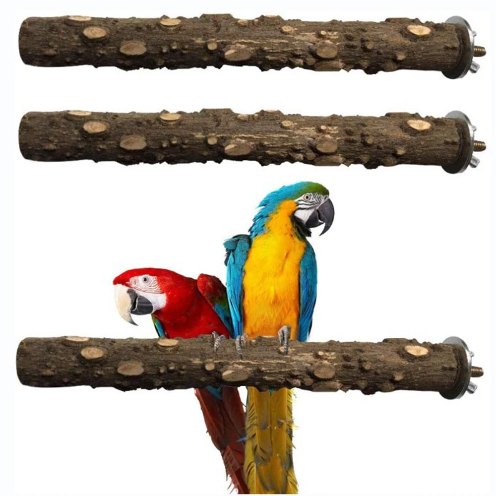 10/15/20cm Birds Toys Stick   Grinding stick standing stick Parrots Tree Branch Cage Stand Rack Perches Chew Bite Accessories