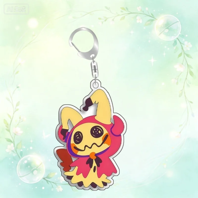 Keychain For Pokemon Meowth Charizard Crobat  Acrylic HomemadeCartoon Anime Backpack Pendant Decoration Collection Fans Gift 5cm