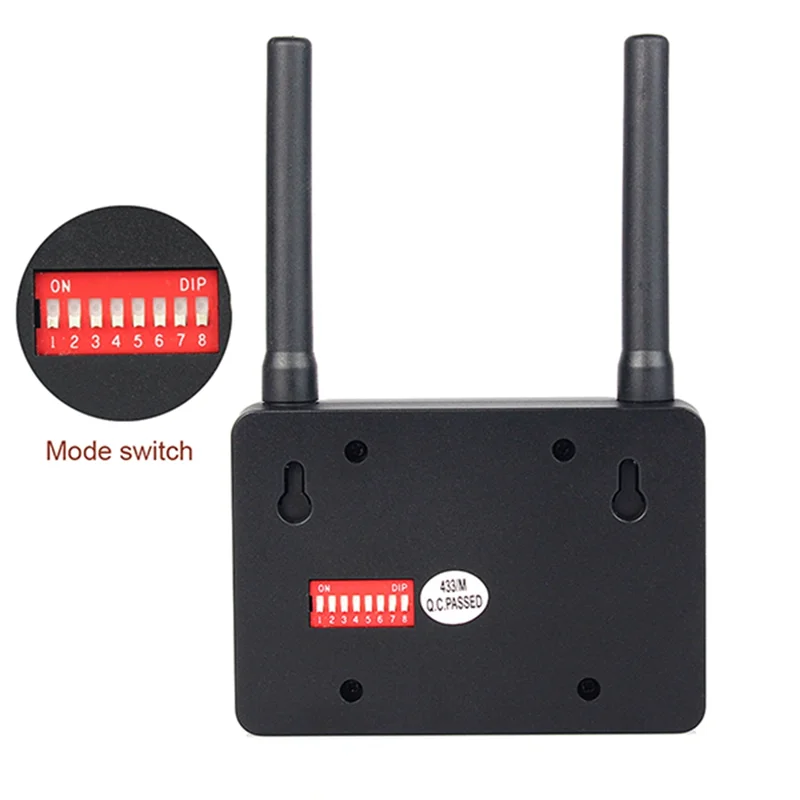 B03b-amplificador 500mw rf repetidor sem fio amplificador de sinal extensor de código de aprendizagem para botão de chamada t117 433mhz f4408a acessórios