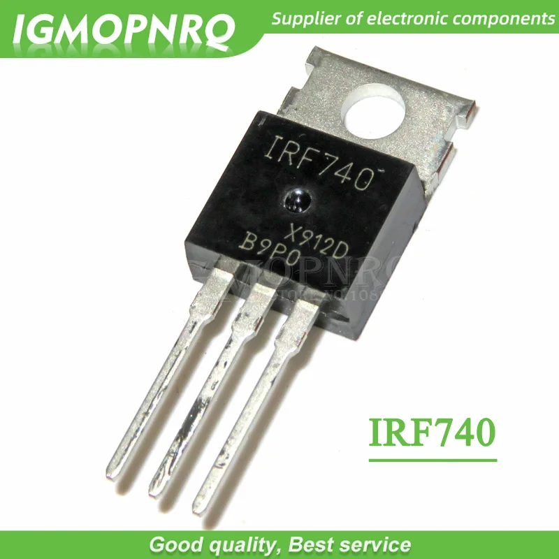 10 sztuk IRF740 IRF740PBF 400V 10 Amp MOSFET N-Chan TO-220 nowy oryginał