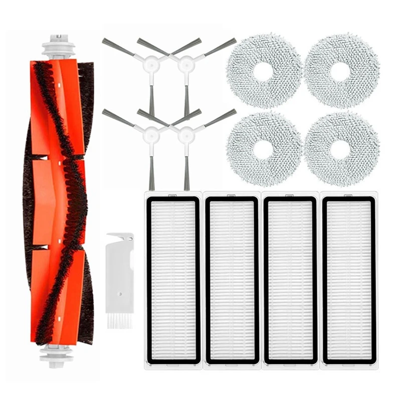 Para xiaomi robô vácuo s10 +/s10 plus aspirador de pó peças reposição acessórios escova lateral principal filtro hepa mop pano pano