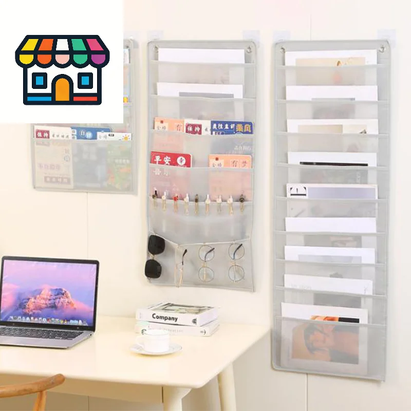 Organisateur de dossiers suspendus mural, format lettre, sac de rangement suspendu