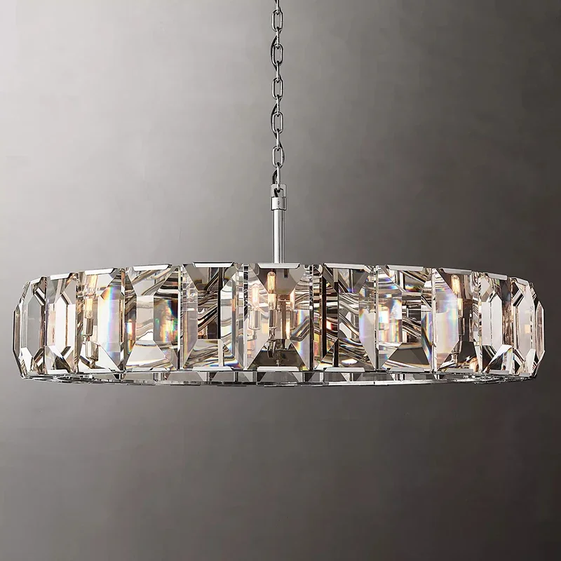 

Nordic Luxury Crystal Pendant Light Lustre Gold Lampara Ceiling Living Room Bedroom Crystal Chandelier Suspension Luminaire