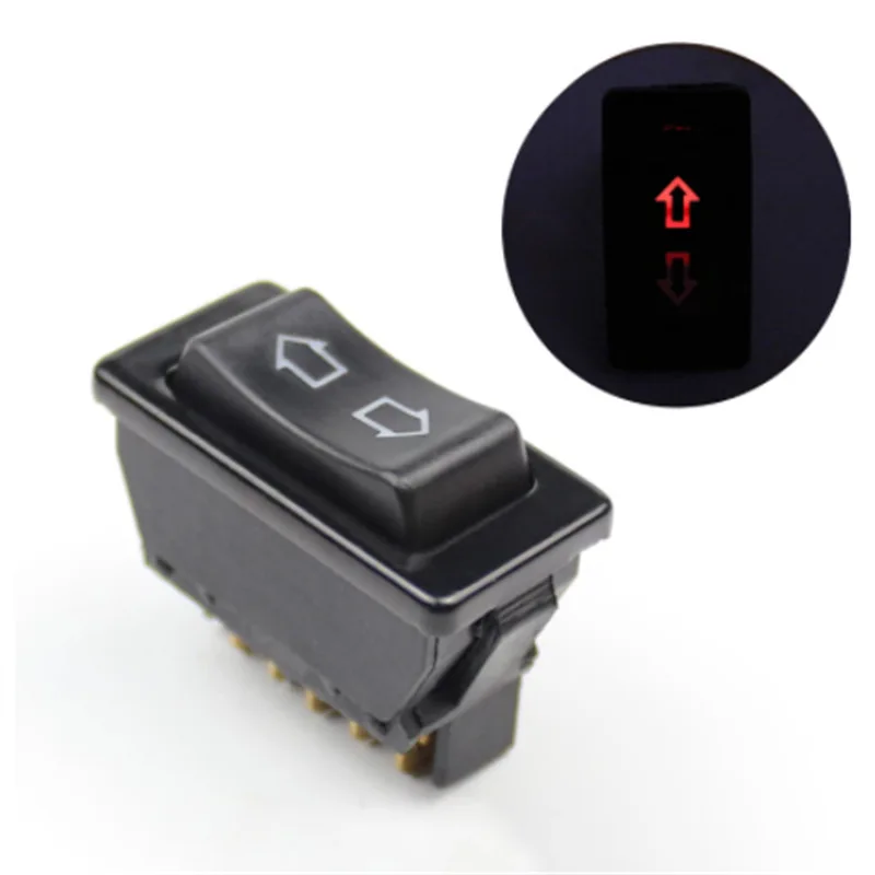 5P universal car window lifting switch, window glass button, double arrow lifting switch