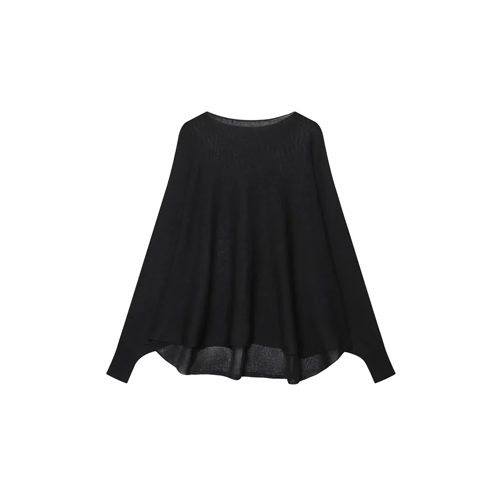 

Autumn New Women's Fashion European and American Style Loose and Versatile Flat Needle Knitted Shirt