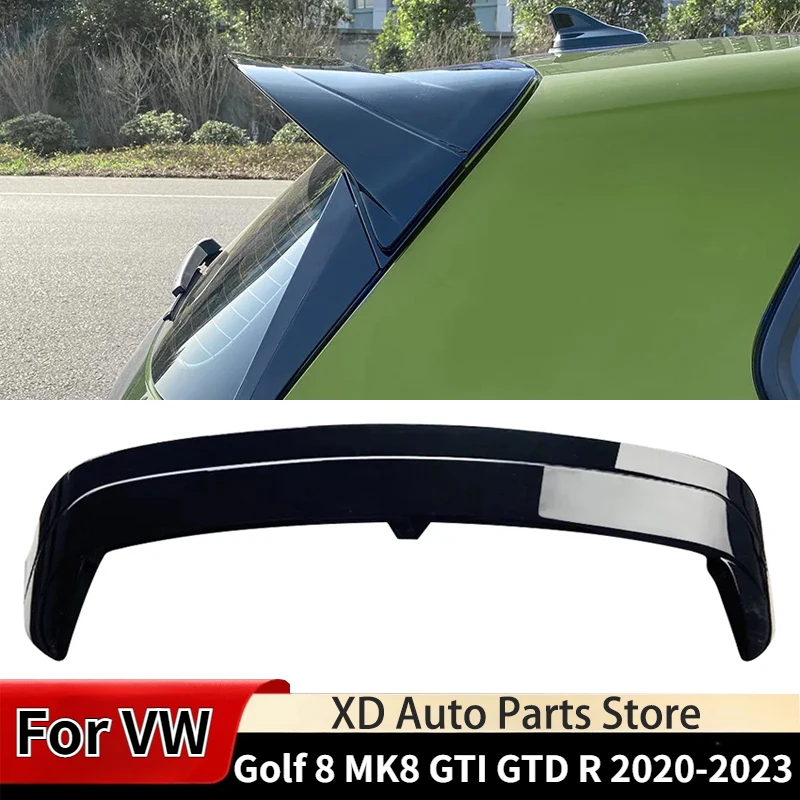 CS Style For VW Golf 8 MK8 GTI GTD R ClubSport 2020-2023 Car Rear Roof Sport Spoiler Wing Styling Auto Body Kits Exterior Part