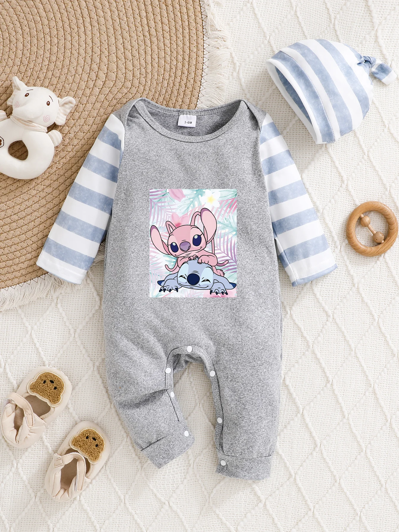 

【Официально авторизованный】 Детский комбинезон Disney Stitch | Удобная ткань