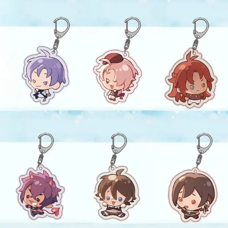 Game Nu Carnival Q-version Character Keychain Ba Yun Aoliwen Cute Acrylic Pendantt Fans Ornament Accessories Collection Gifts