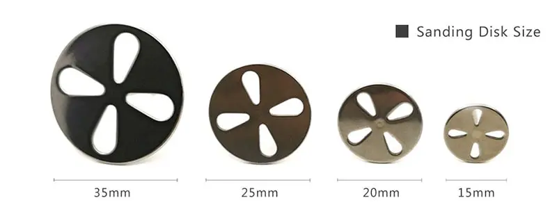 HYTOOS 25mm Polierscheibe Polieren Schleifpapier Keine Metallscheibe Elektrische Nagelbohrer Maschine Bohrer Zubehör – Detail 6