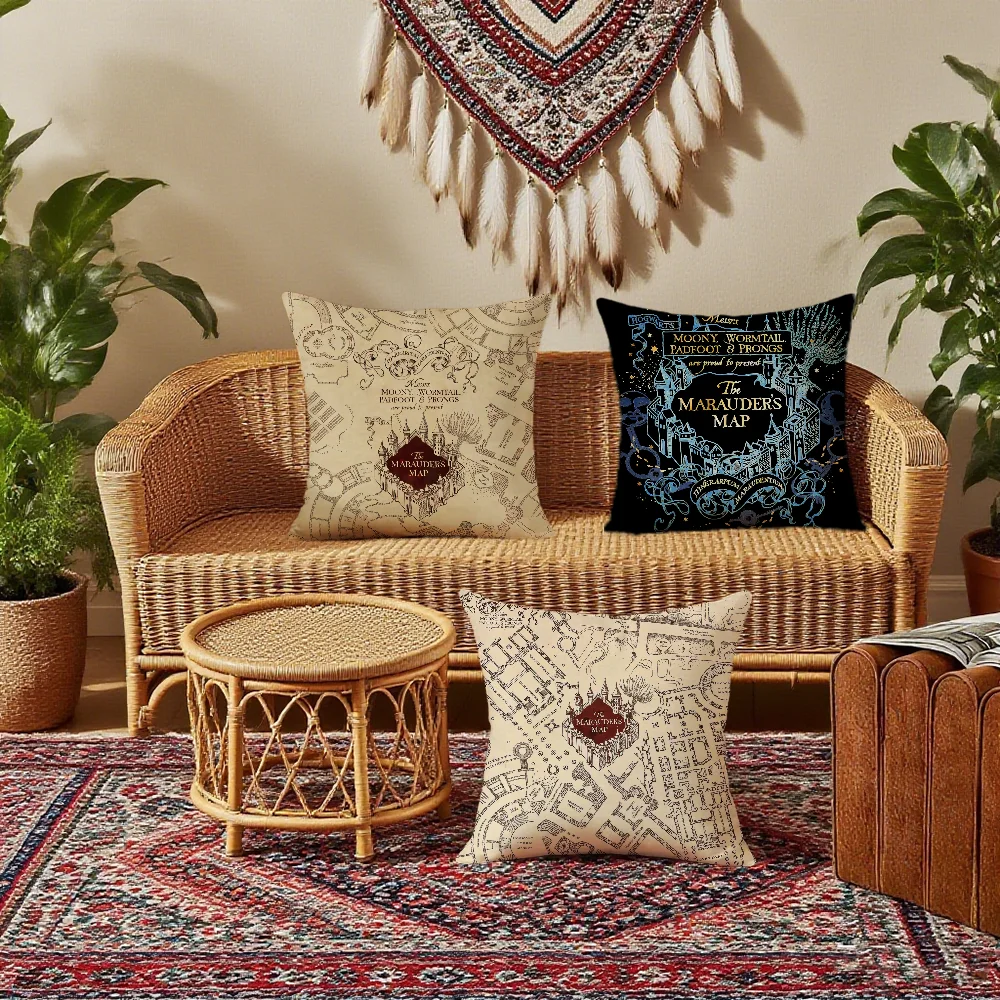 H-harry P-potter cushion cover Bedroom Sofa Decorative home Car portable Cushion Cover With Zipper Soft pillowcase - view 3