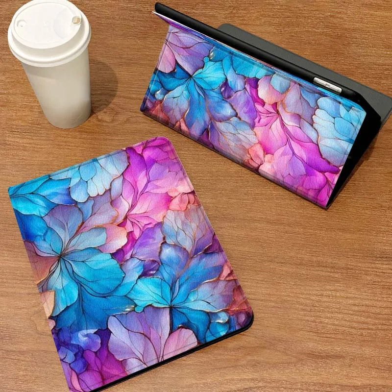 

Чехол для планшета Samsung Galaxy Tab S6 S7 S8 S9 S10 S11 FE Plus Lite с рисунком фиолетовых цветов ромашки