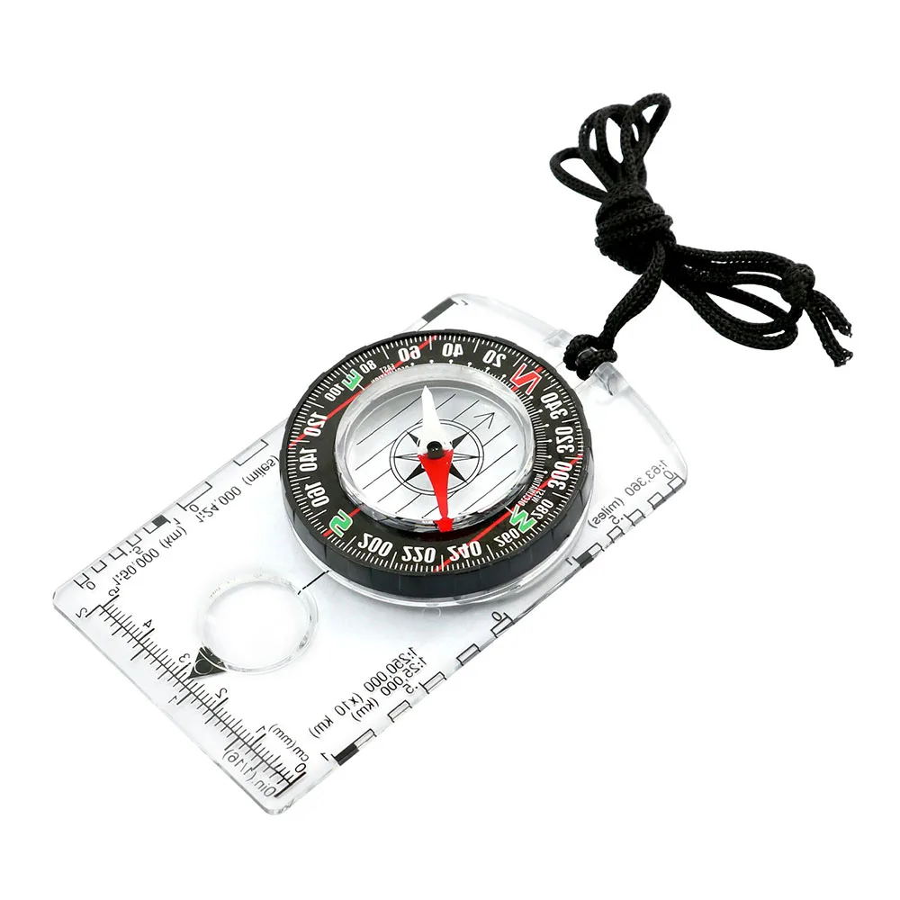 Waterproof Orienteering Compass for Map Reading Baseplate Compass Outdoor Hiking Hunting Navigation Camping Gadget Survival Gear