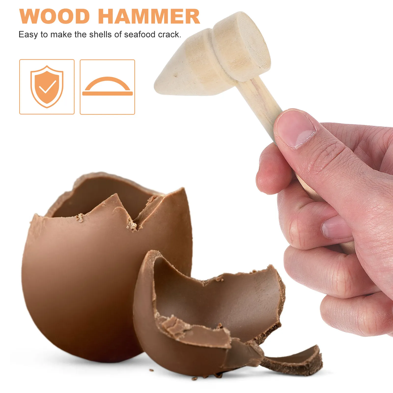 

Набор из 5 маленьких деревянных молотков для детей: универсальные мини-молотки для строительства, археологии, ролевых игр и развития навыков раннего детства